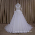 L0788 dentelle manches longues robe de mariée en tulle robe de mariée